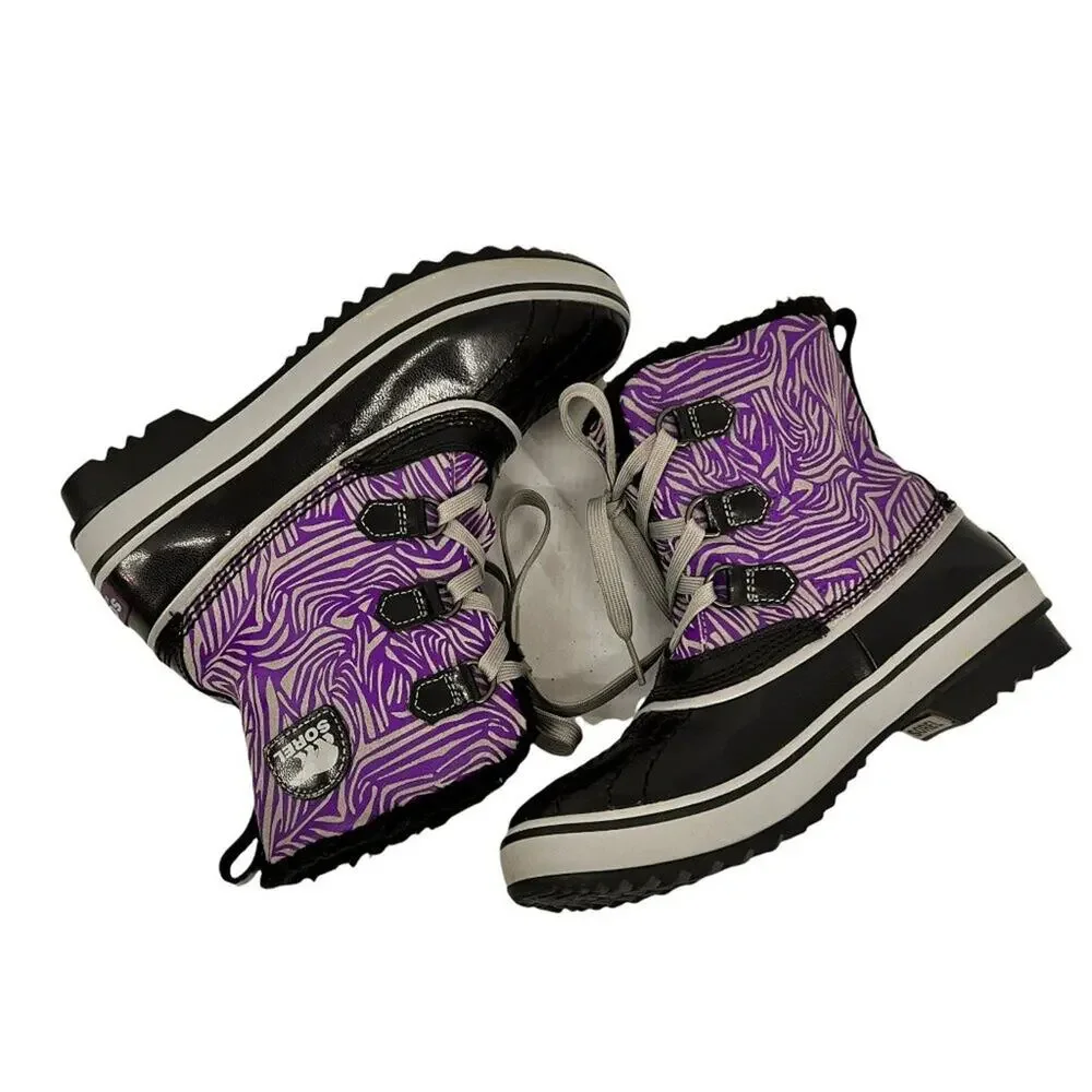 Sorel Tivoli Snow(Youth) NY1822 010 Boots Winter Shoes Size 5